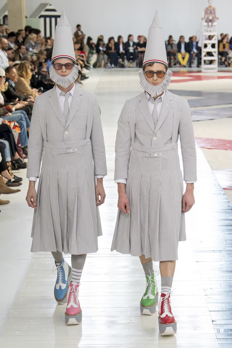 thom browne 2019 ss pfw paris fahsion week summer beach