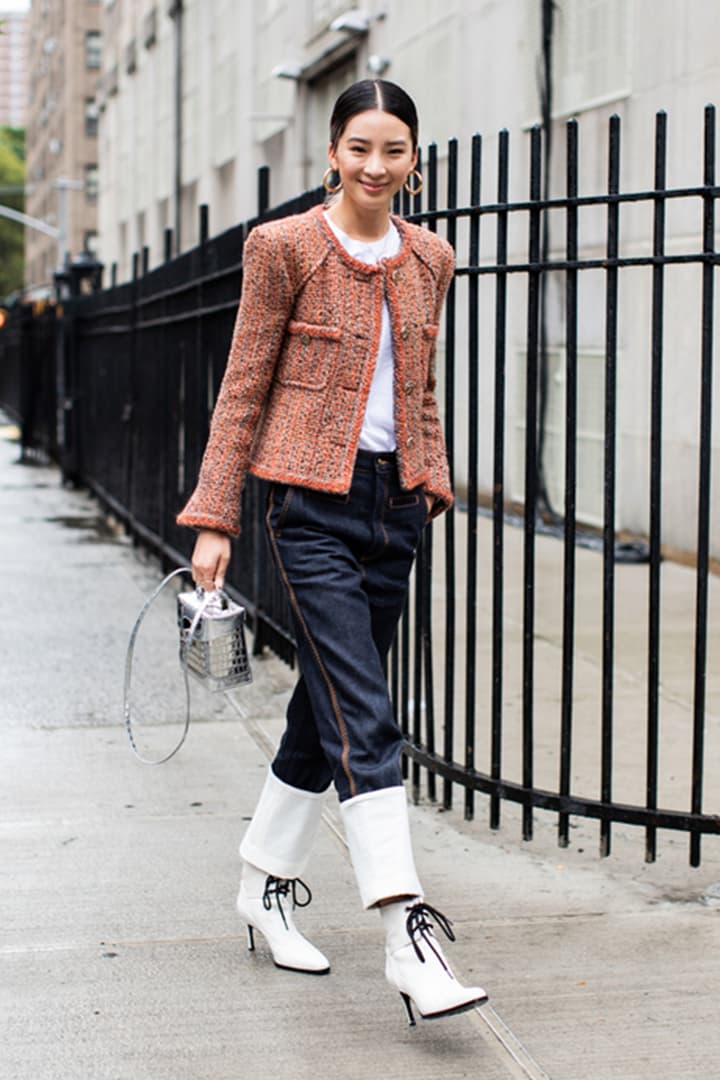 White Boots Street Style