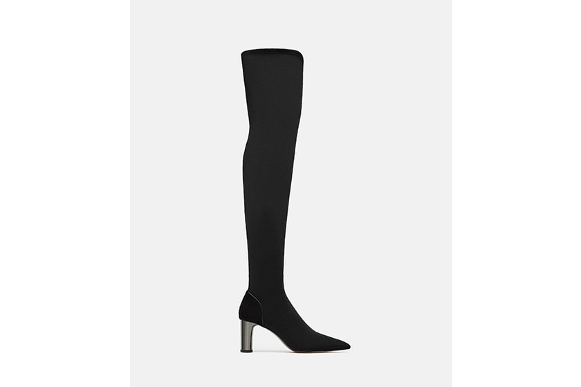 Zara Heeled Fabric Boots