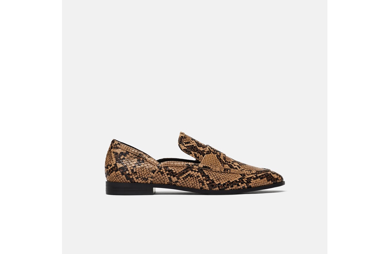 Zara Printed Loafers