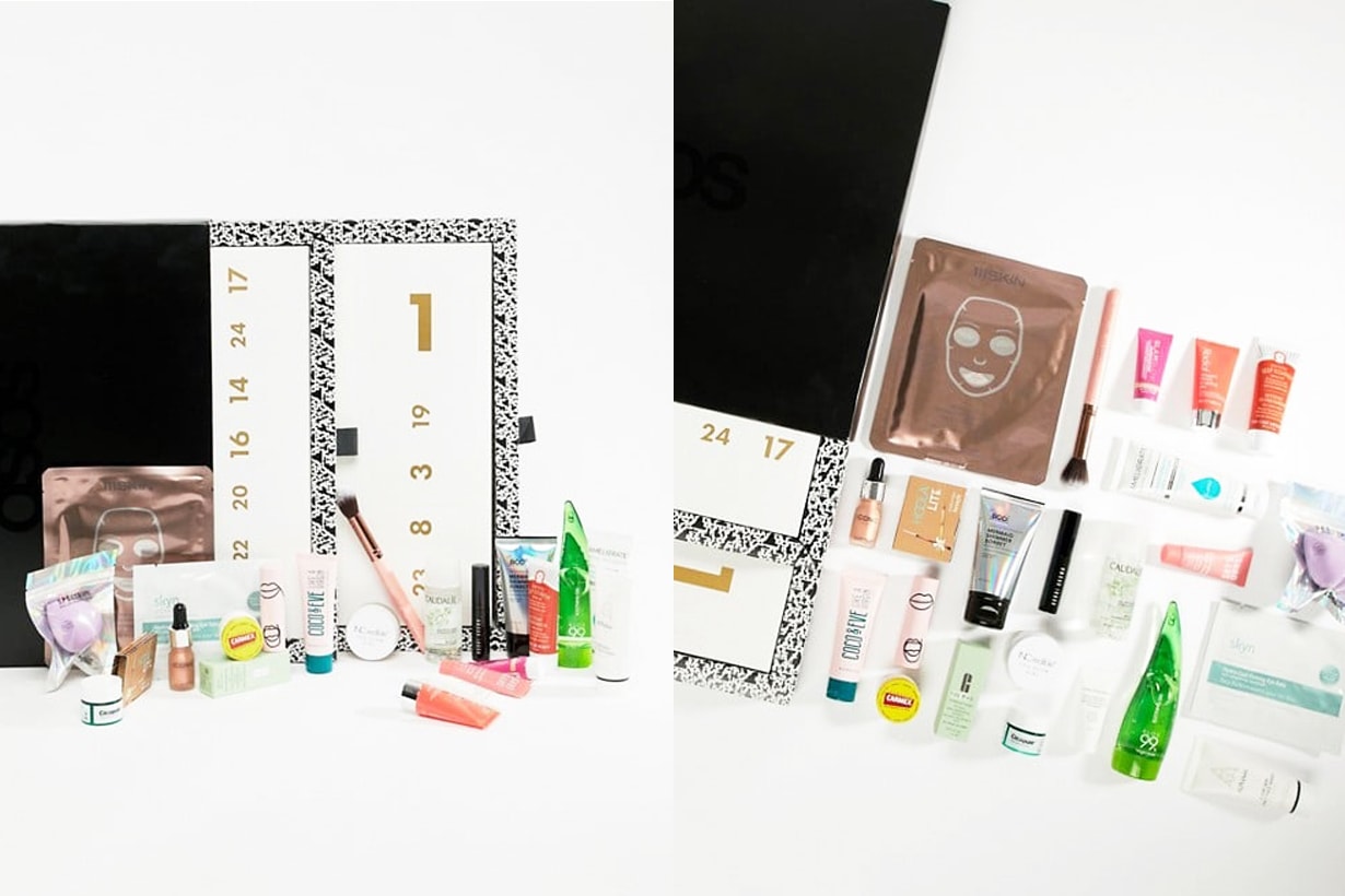 ASOS Face and Body Advent Calendar Beauty skincare products Bobbi Brown Clinique Benefit Caudalie Glamglow Christmas gift 