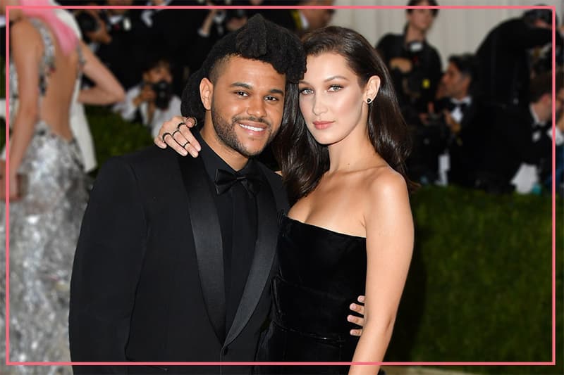 bella hadid the weeknd kissing instagram birthday