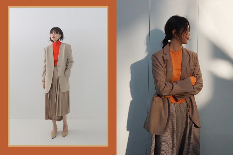 camel tan blazer outfit trend ideas style