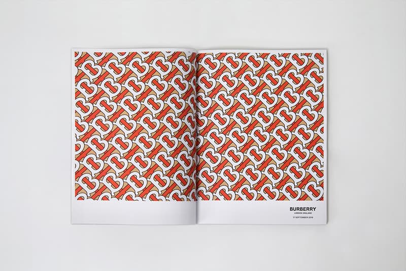 Riccardo Tisci burberry monthly b series