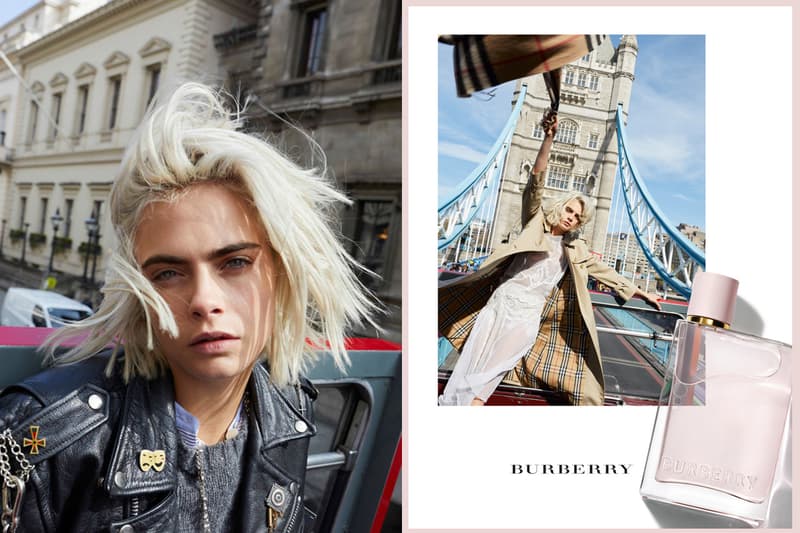 Burberry HER perfume fragrance adventurous ladies in London Cara Delevingne