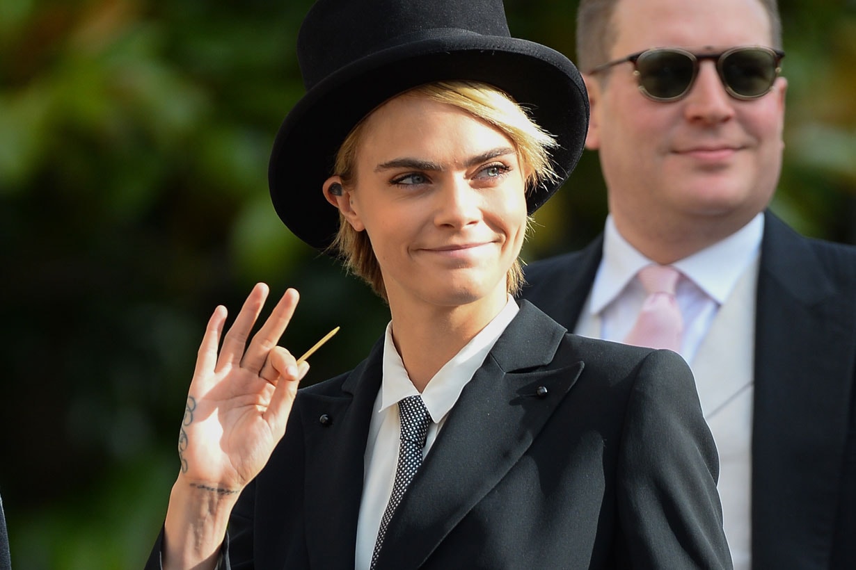 Cara Delevingne share her childhood suit style