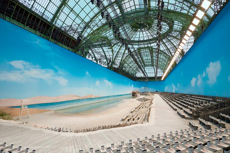 chanel pfw paris 2019 ss grand palais create actual beach