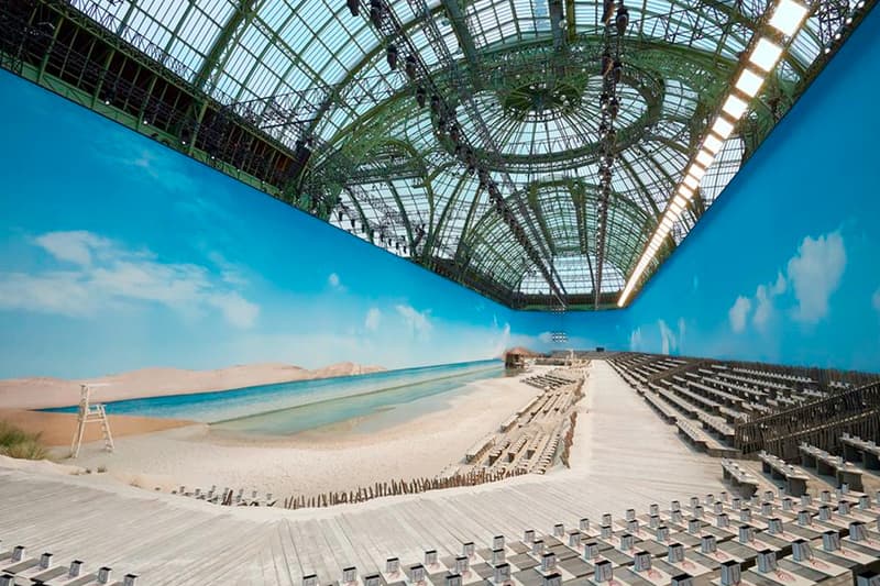 chanel pfw paris 2019 ss grand palais create actual beach