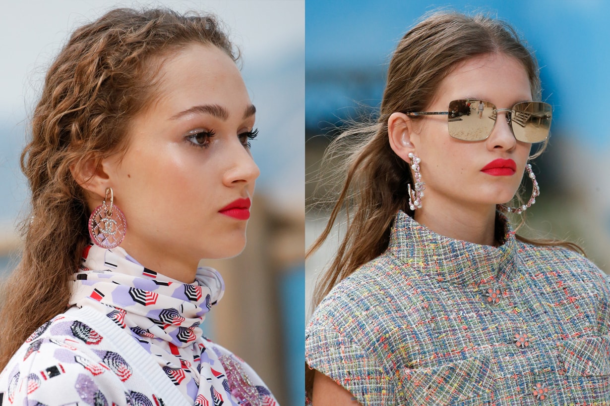 Paris Fashion Week PFW Spring Summer 2019 Chanel Rich Beach Wave Hairstyles  Sam McKnight backstage