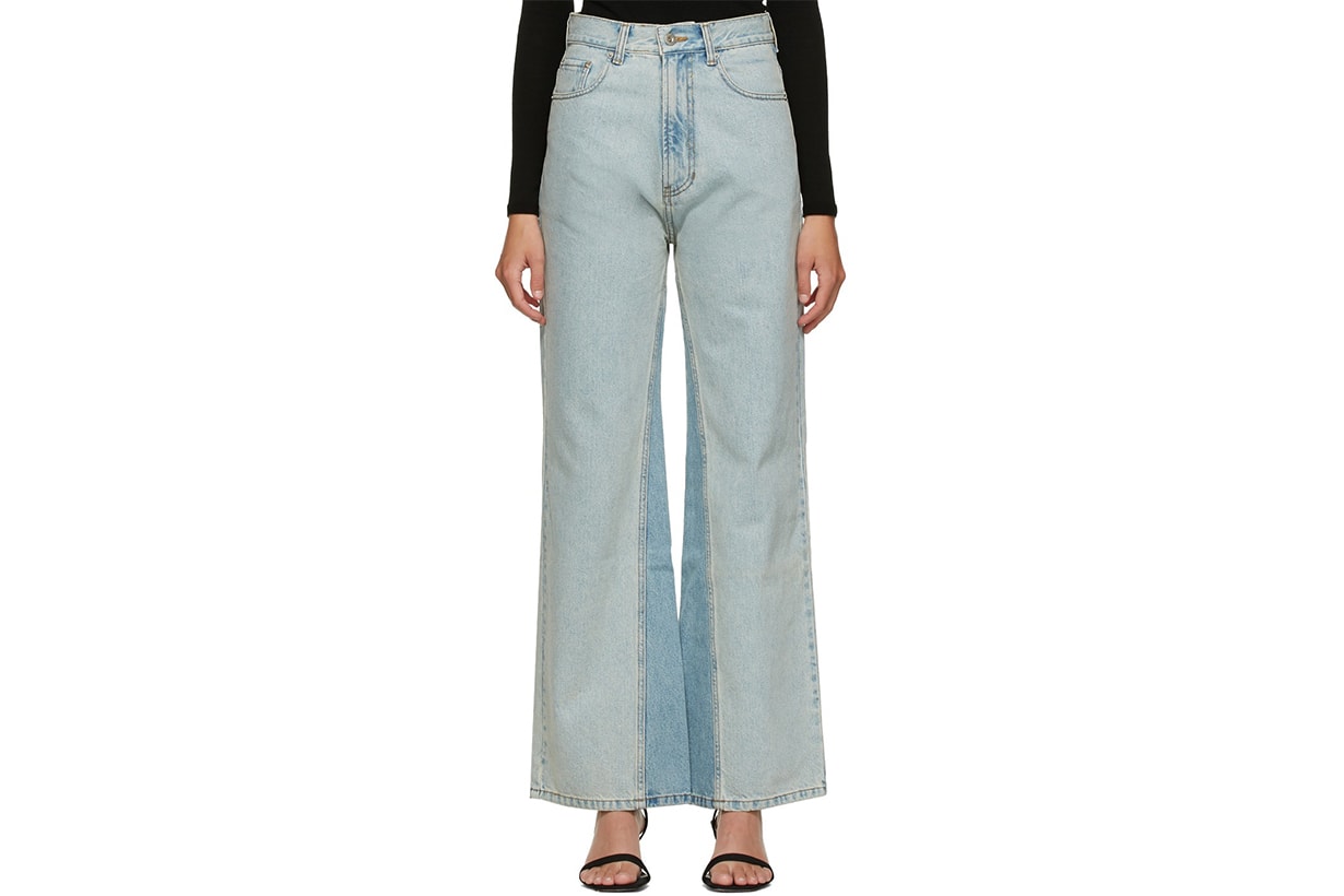 DRAE Blue Panelled Jeans
