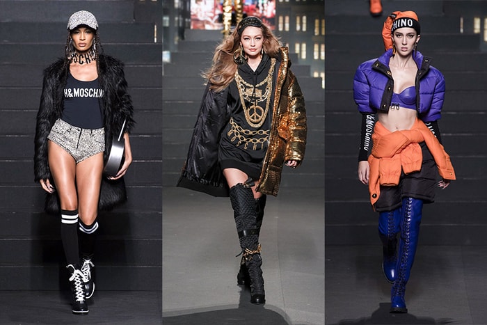 將伸展台化身紐約時代廣場! MOSCHINO X H&M 聯名大秀在電視牆、絢爛霓虹燈下超狂展開!