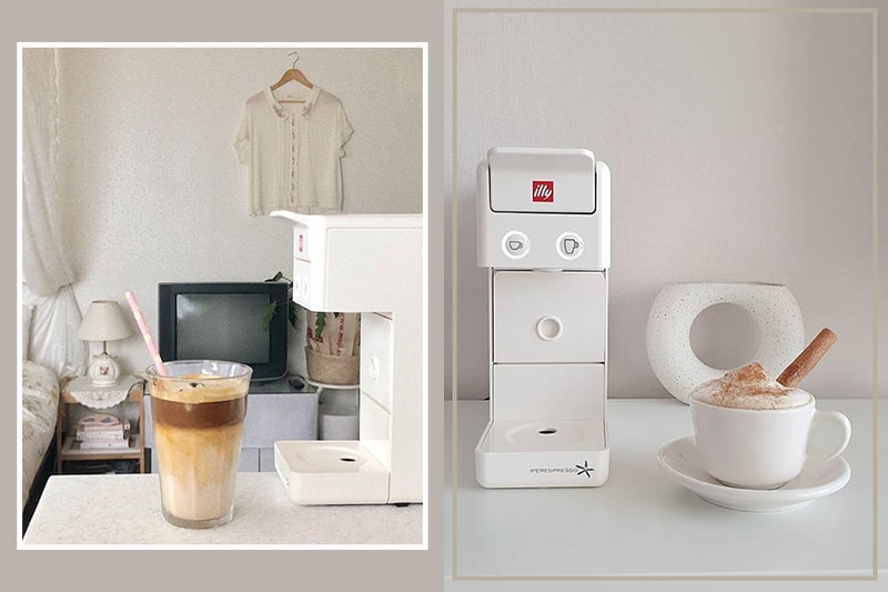 instagram korea girl coffee illy coffee maker