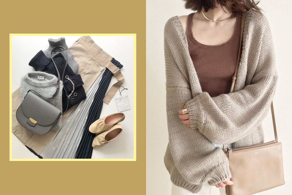 izumii _____sui._____ instagram ootd japanese girl knit wear