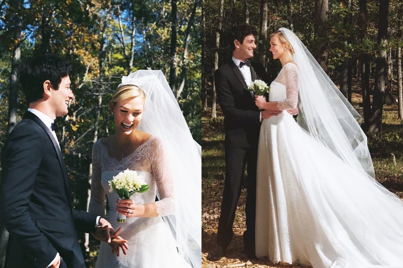 Karlie Kloss Joshua kushner Jared kushner brother married New York Jewish wedding Dior wedding gown