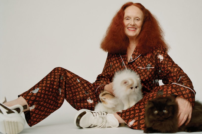 Louis vuitton Grace Coddington Catogram Collection with cute cat illustration