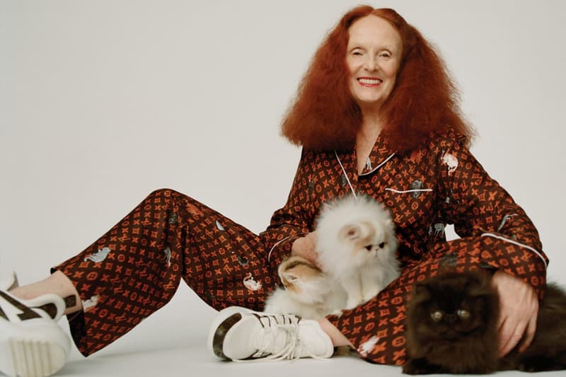 Louis vuitton Grace Coddington Catogram Collection with cute cat illustration