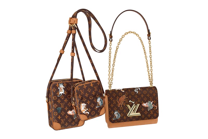 Louis vuitton Grace Coddington Catogram Collection with cute cat illustration
