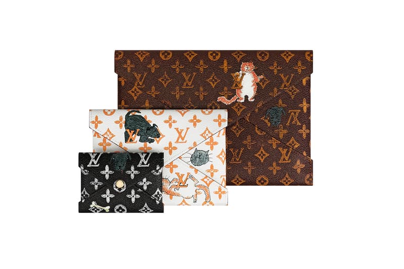 Louis vuitton Grace Coddington Catogram Collection with cute cat illustration