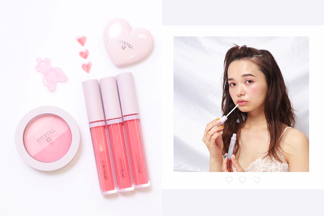 Nice Claup emmu.12 Japanese cosmetics brand makeup eyeshadows lip gloss blush j beauty budget brand
