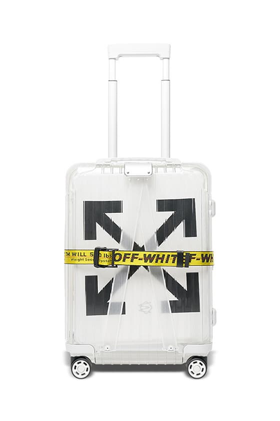 off white rimowa essential suitcase white black