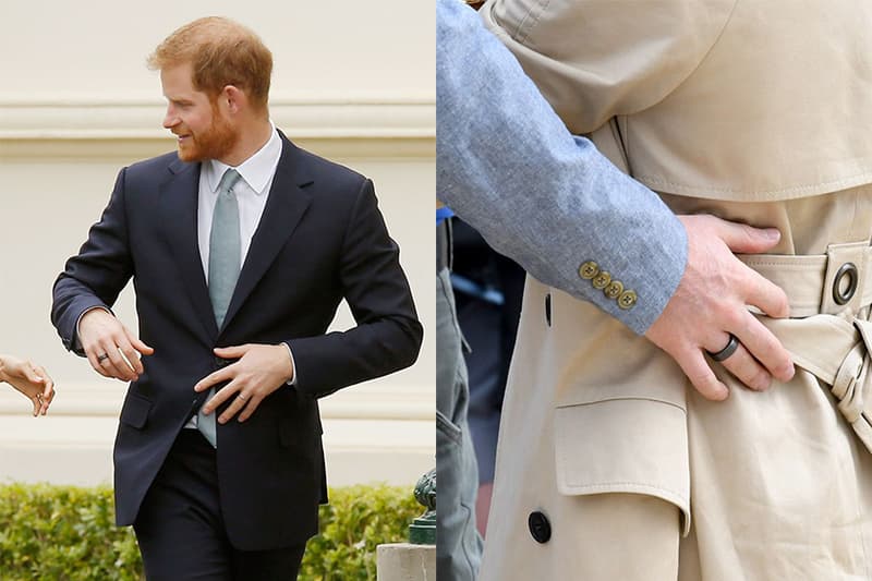 prince harry new black ring reason