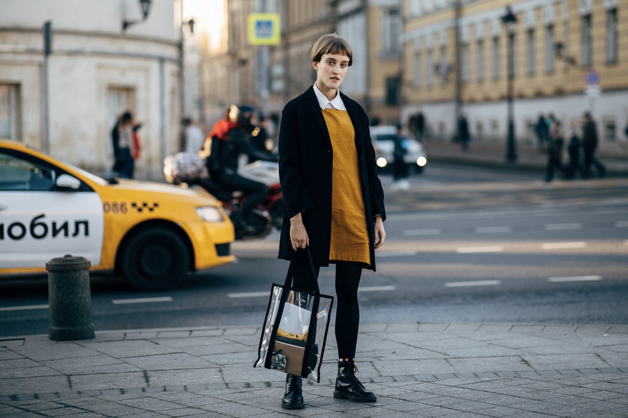 russia fashion week streetsnap 2018 fall winter