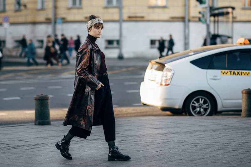 russia fashion week streetsnap 2018 fall winter