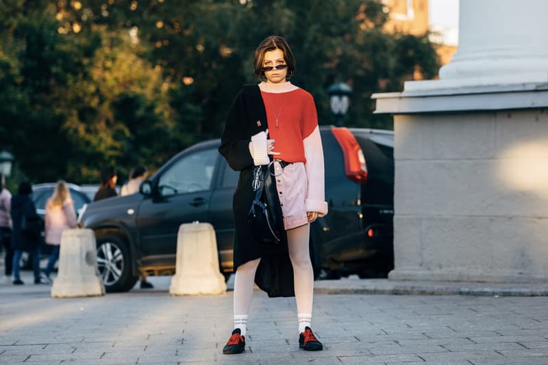 russia fashion week streetsnap 2018 fall winter