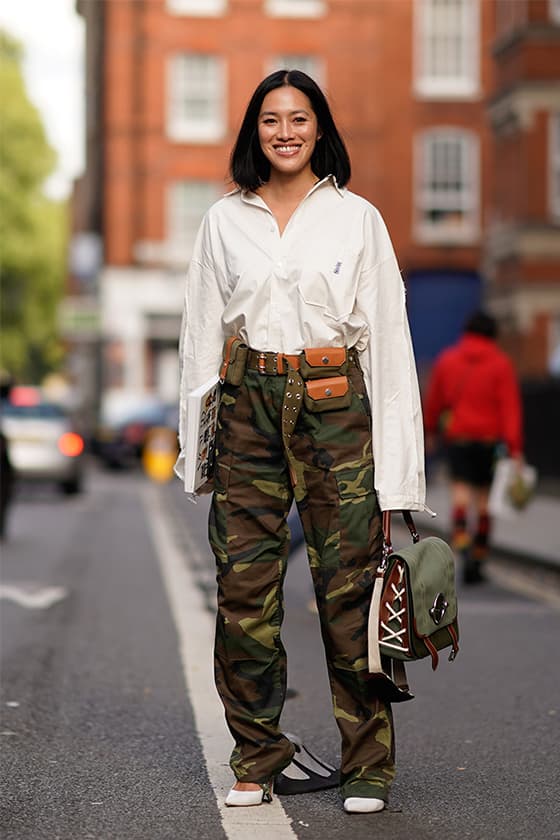 ways to wear camo streetsnaps