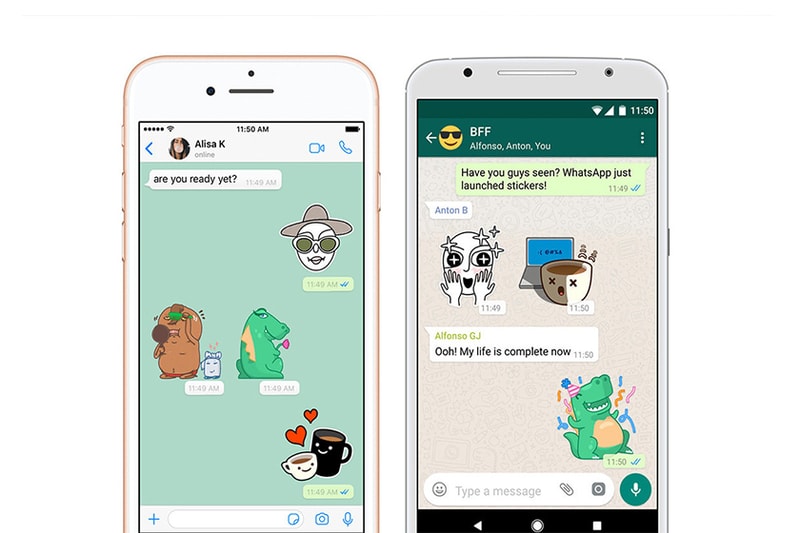 whatsapp adds stickers function