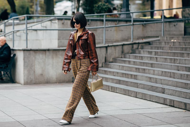 Leather Jacket Street Style at Tbilisi Fashion Week Spring 2019