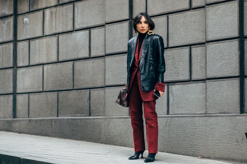 Leather Jacket Street Style at Tbilisi Fashion Week Spring 2019