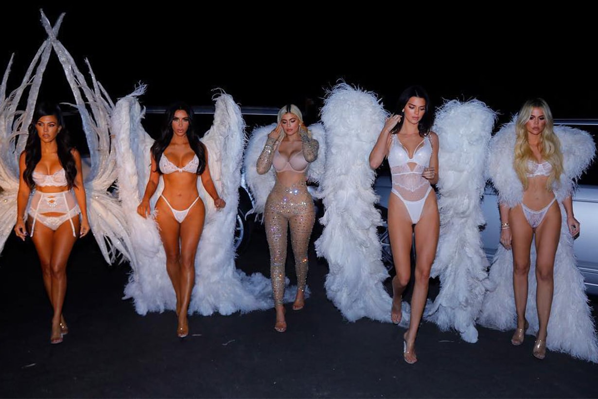 Kardashian sisters Halloween Kim Kylie Kendall VS_Angels