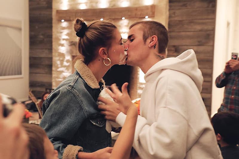 Justin Bieber Hailey Baldwin Birthday Party cake