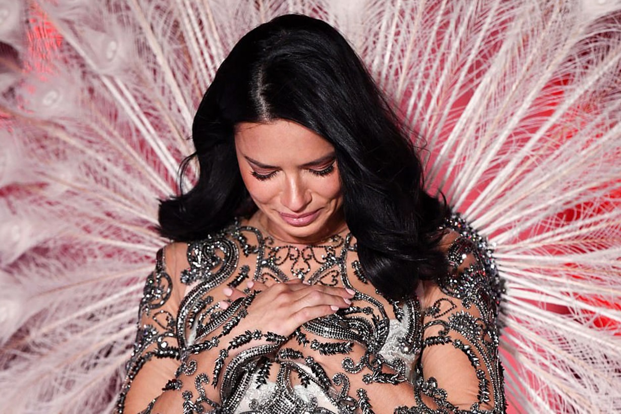 Adriana Lima breaks down in TEARS while on Victoria's Secret runway 2018