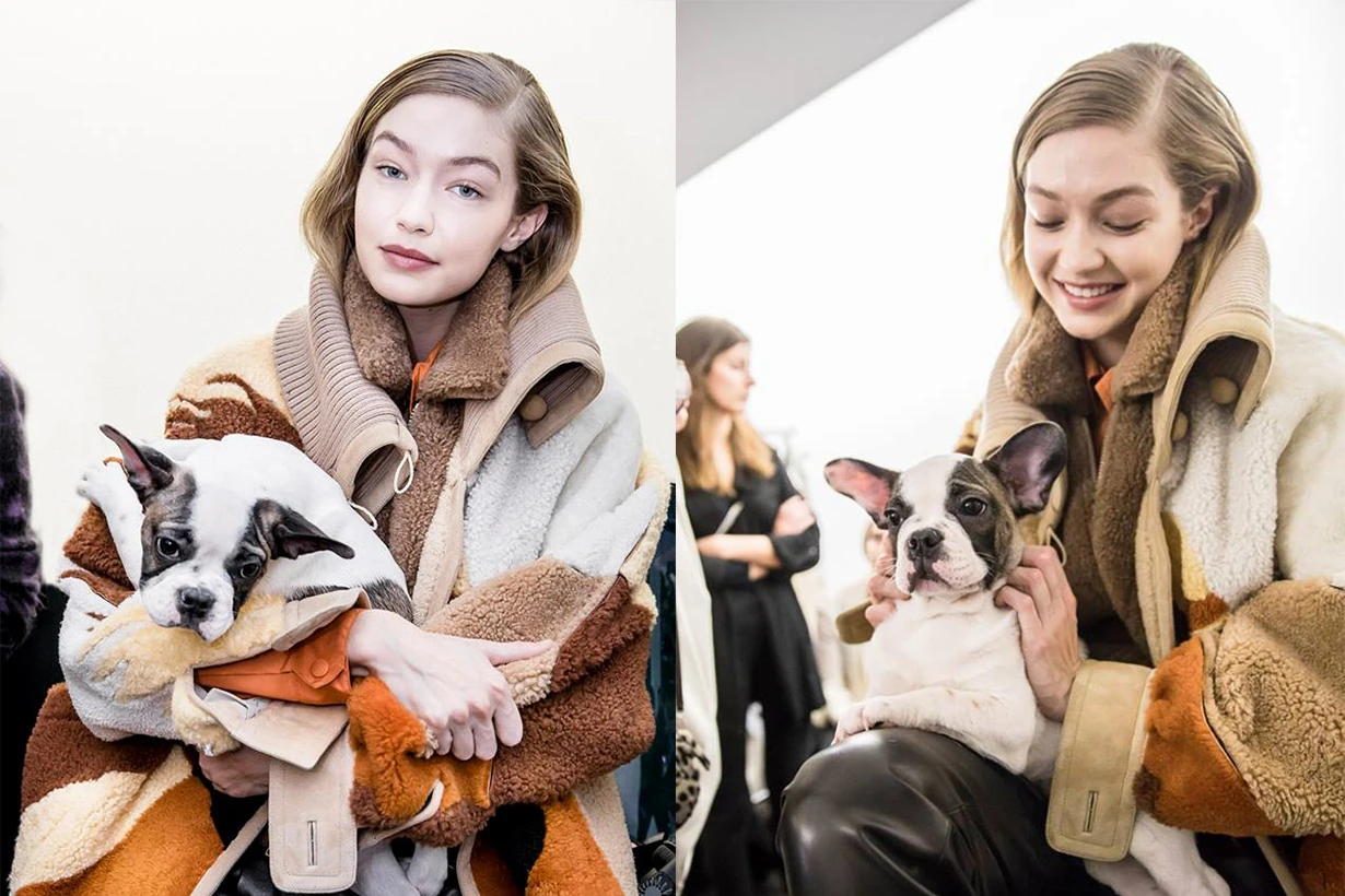 Gigi Hadid Tod's Runway Backstage