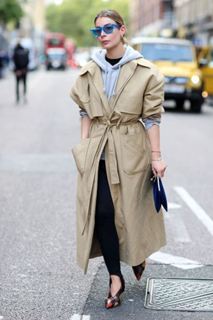 Hoodies Trench Coat Street Style Secret Winter Layering