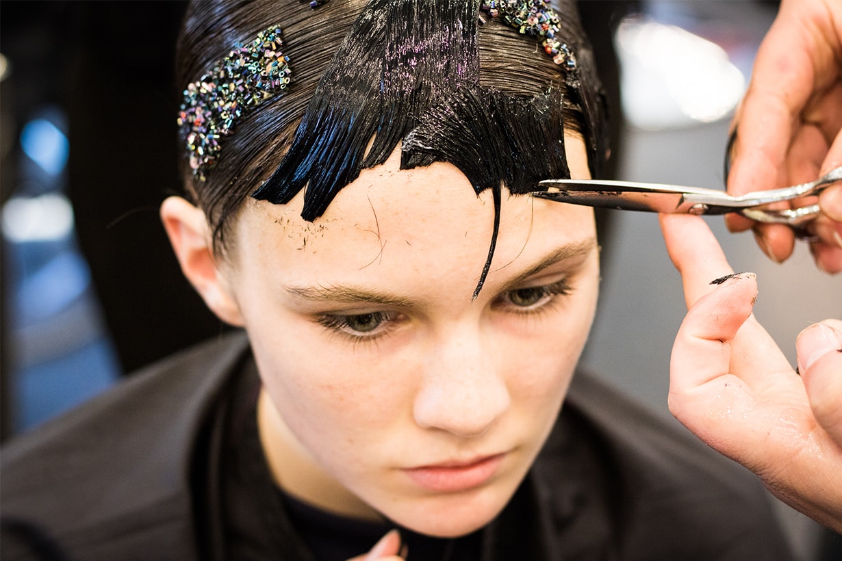 How to cut your own hair Model Backstage Hair Style