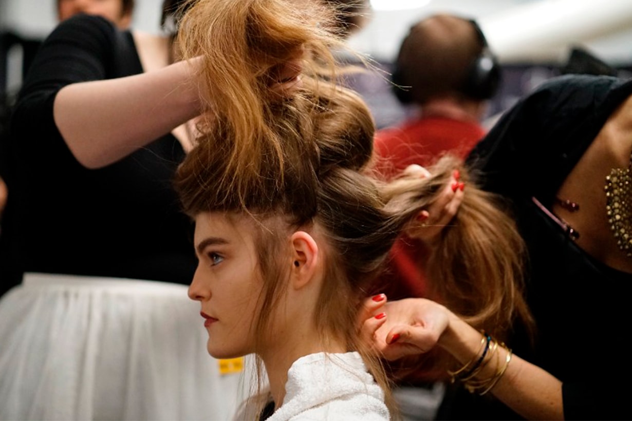 Backstage Model Hair Style