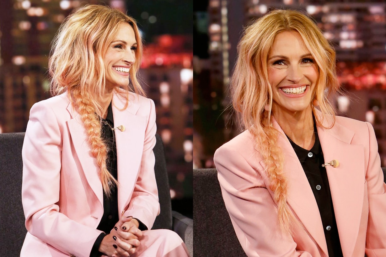 julia roberts pink hair dye younger surprise