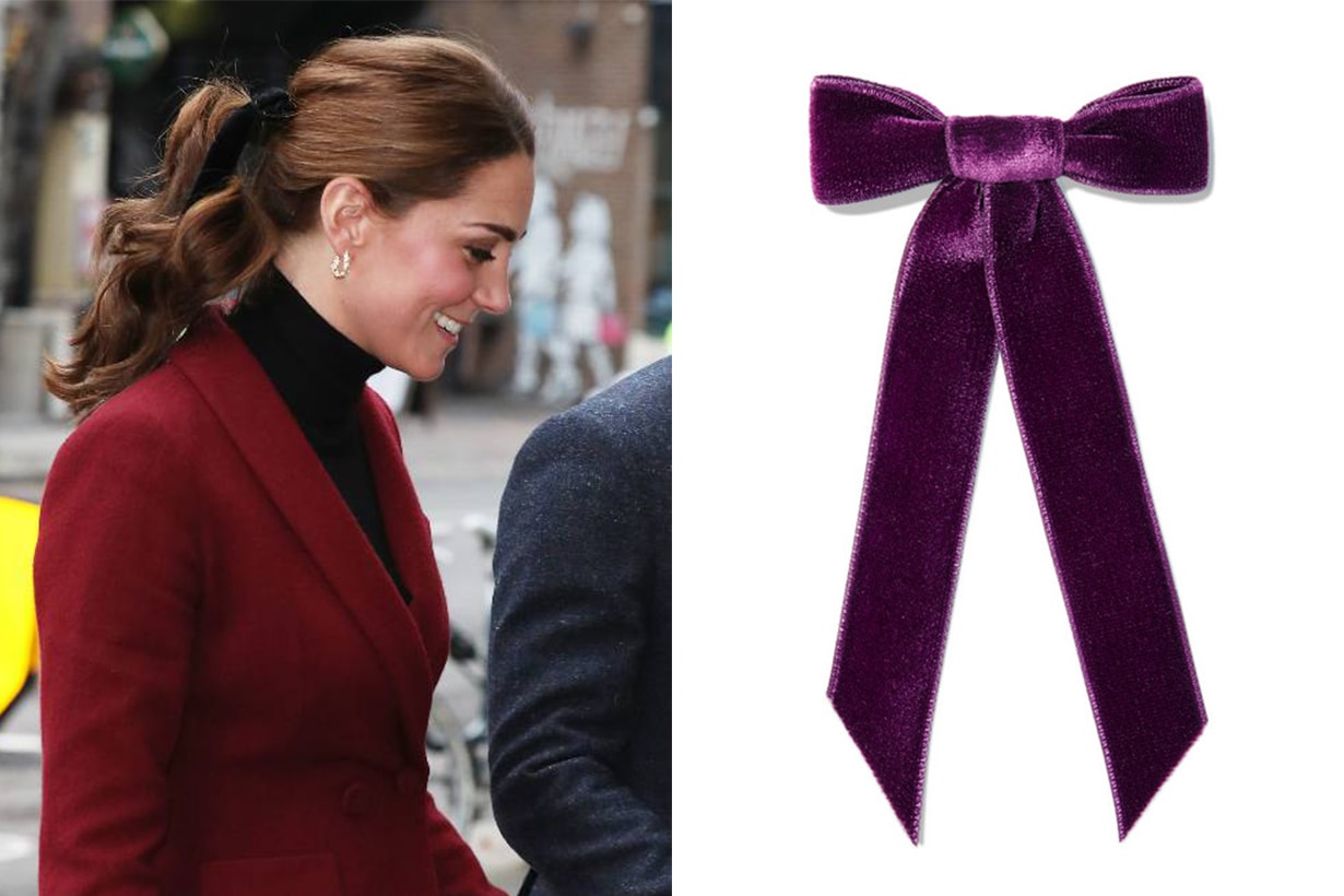 Jennifer Behr Velvet Hair Bow Kate Middleton