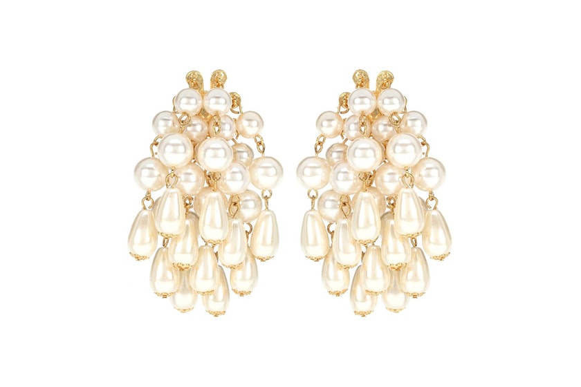 Lele Sadoughi pearl cluster earrings