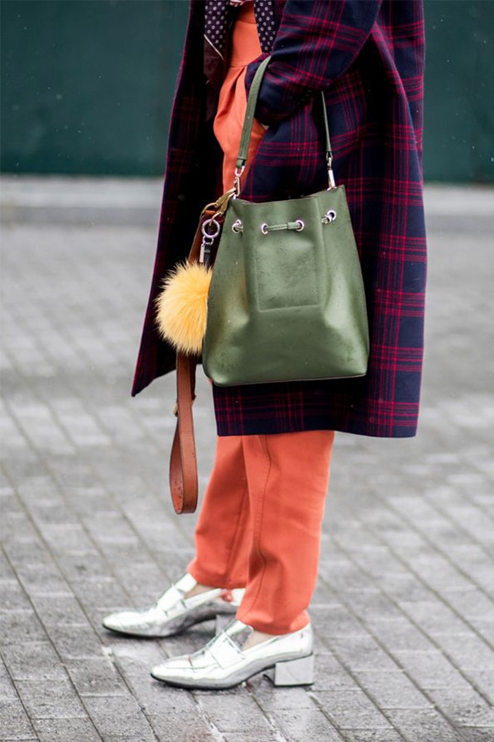 Loafers with heels trend street style