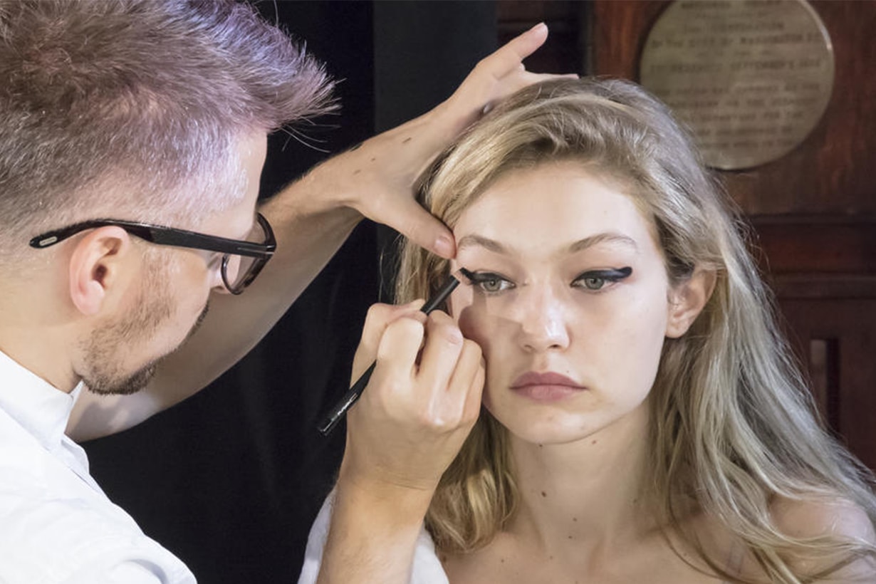 Gigi Hadid Backstage Makeup