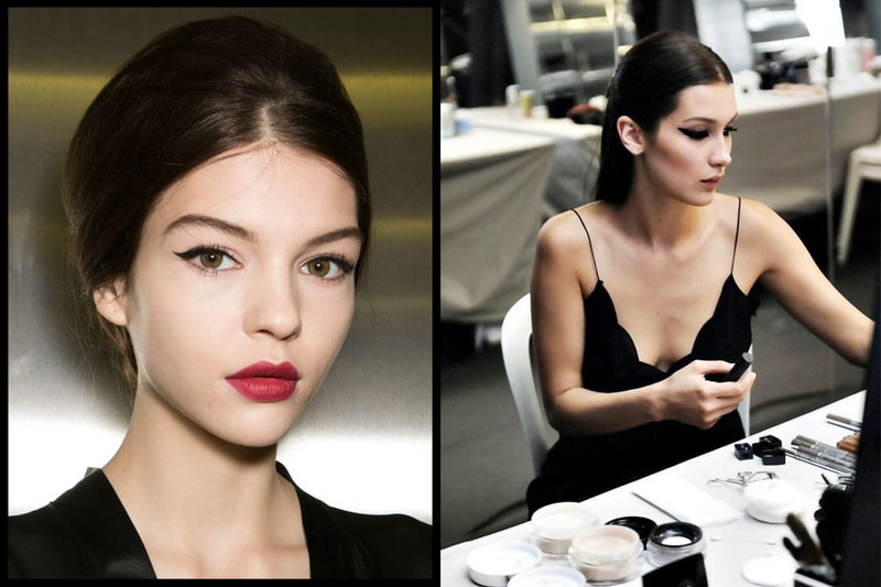 Bella Hadid Makeup Liquid Eyeliner Technique