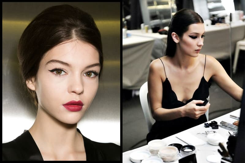 Bella Hadid Makeup Liquid Eyeliner Technique