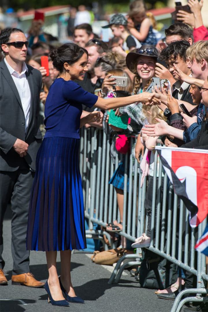 Meghan Markle’s See-Through Givenchy Blue Skirt