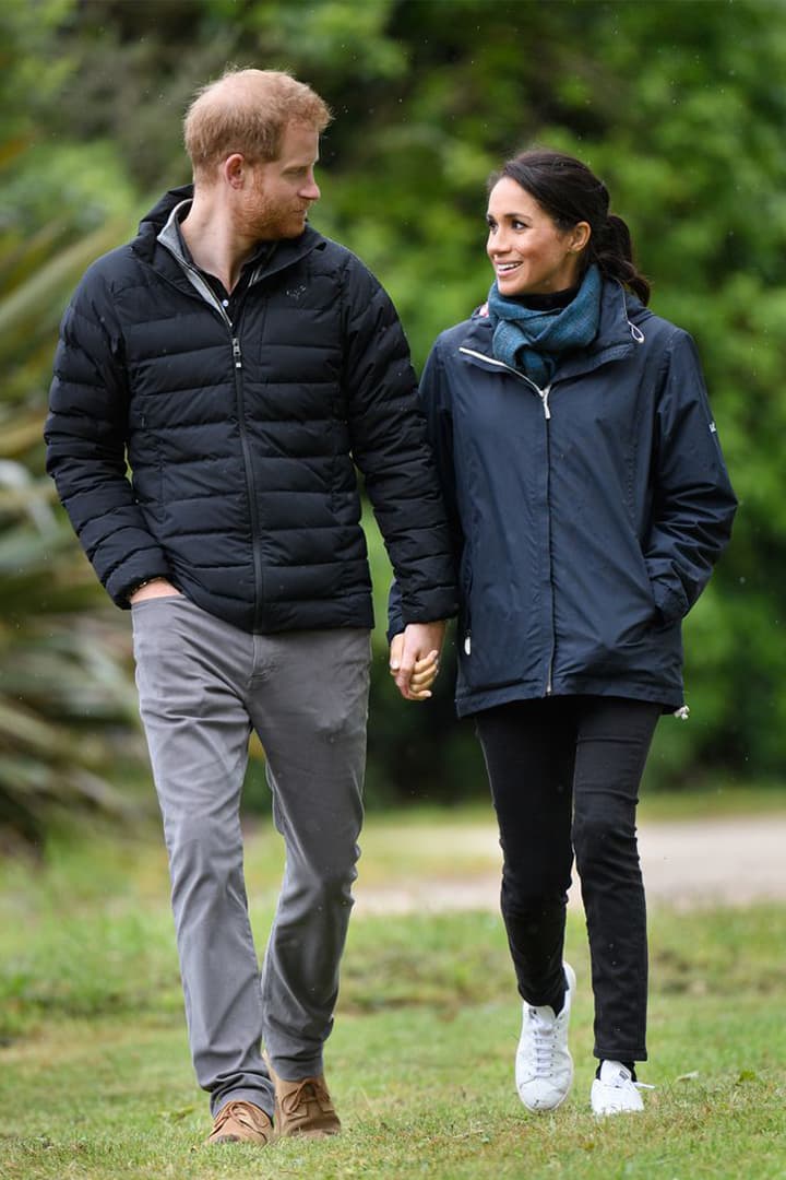 Prince Harry Gives Meghan His Puffer Jacket New Zealand