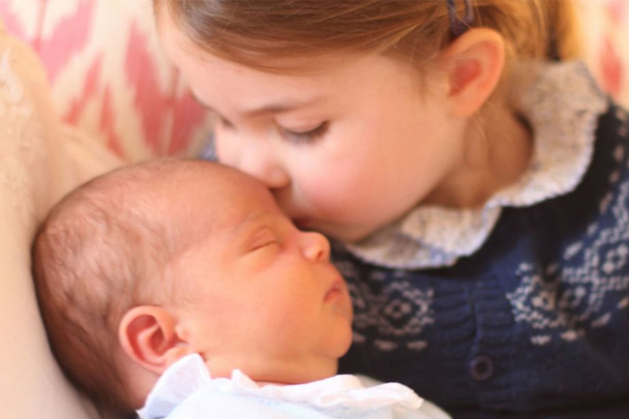 Princess Charlotte Kisses Prince Louis