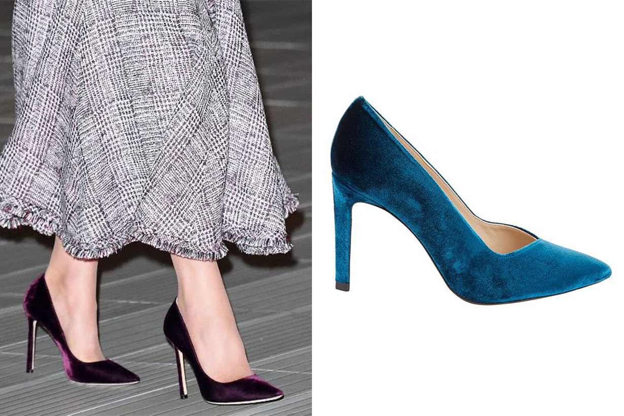 Sandro Velvet Pumps Kate Middleton